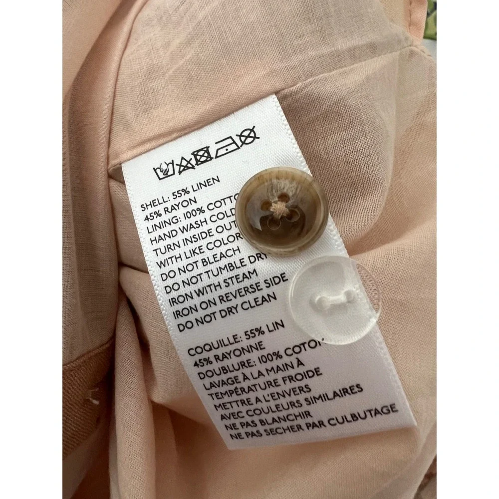 Free People x Steele Dusty Utility Dress XS Linen‎ Blend Belted Safari Mini NWT